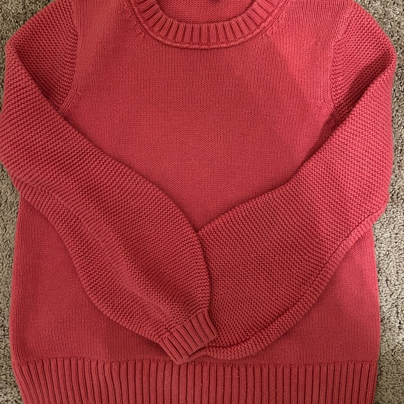 LOFT coral textures balloon sleeve sweater (s) - Picture 5 of 9